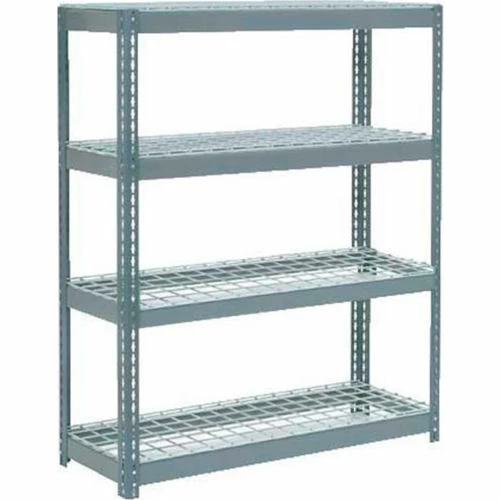 Global Industrial Extra Heavy Duty Shelving 48"W x 24"D x 72"H With 4 Shelves, Wire Deck, Gry 1 Global Industrial Extra Heavy Duty Shelving 48"W x 24"D x 72"H With 4 Shelves, Wire Deck, Gry
