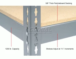 Global Industrial™ Additional Shelf Level Boltless Wood Deck 48"W x 24"D - Gray 23 Global Industrial™ Additional Shelf Level Boltless Wood Deck 48"W x 24"D - Gray -Shelving Sales Store 601913 4wco
