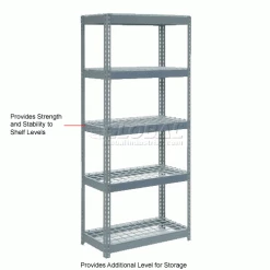 Global Industrial Additional Shelf Level Boltless Wire Deck 48"Wx18"D, 1500 lbs. Capacity, GRY 18 Global Industrial Additional Shelf Level Boltless Wire Deck 48"Wx18"D, 1500 lbs. Capacity, GRY -Shelving Sales Store 601914 2wco 2