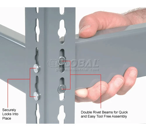 Global Industrial™ Additional Shelf Level Boltless Wood Deck 48"W x 12"D - Gray 10 Global Industrial™ Additional Shelf Level Boltless Wood Deck 48"W x 12"D - Gray - Image 10