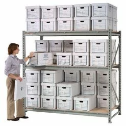 Global Industrial™ Record Storage Rack Add-On 96"W x 18"D x 72"H