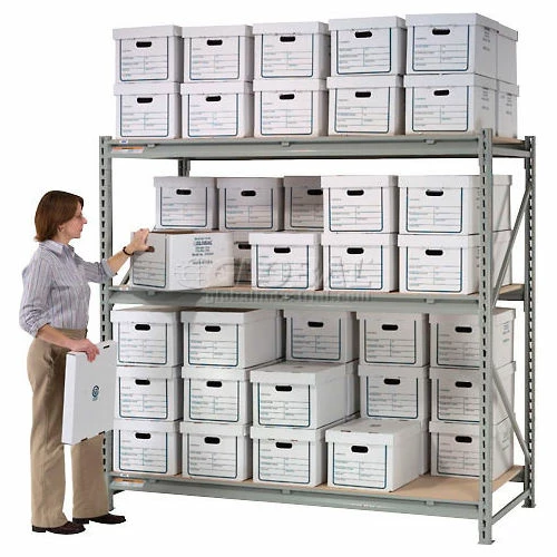 Global Industrial™ Record Storage Rack Starter 60"W x 18"D x 72"H 8 Global Industrial™ Record Storage Rack Starter 60"W x 18"D x 72"H - Image 8