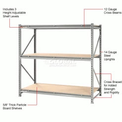 Global Industrial™ Record Storage Rack Starter 60"W x 18"D x 72"H 31 Global Industrial™ Record Storage Rack Starter 60"W x 18"D x 72"H -Shelving Sales Store 613131 2wco