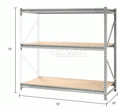 Global Industrial™ Record Storage Rack Add-On 72"W x 18"D x 72"H -Shelving Sales Store 613181 dim