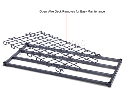 Nexel® Nexelon®, 4 Tier, Heavy Duty, Wire Shelving Starter Unit 60"W x 24"D x 74"H 17 Nexel® Nexelon®, 4 Tier, Heavy Duty, Wire Shelving Starter Unit 60"W x 24"D x 74"H - Image 17