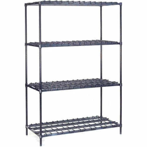 Nexel® Nexelon®, 4 Tier, Heavy Duty, Wire Shelving Starter Unit 60"W x 24"D x 63"H 2 Nexel® Nexelon®, 4 Tier, Heavy Duty, Wire Shelving Starter Unit 60"W x 24"D x 63"H - Image 2