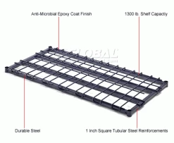 Nexelon® DS1848N Heavy Duty Wire Shelf 48"W x 18"D 15 Nexelon® DS1848N Heavy Duty Wire Shelf 48"W x 18"D -Shelving Sales Store 653263 1wco
