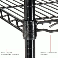 Nexel® S2148B Black Epoxy Wire Shelf 48"W x 21"D 9 Nexel® S2148B Black Epoxy Wire Shelf 48"W x 21"D -Shelving Sales Store 711083IN 2wco