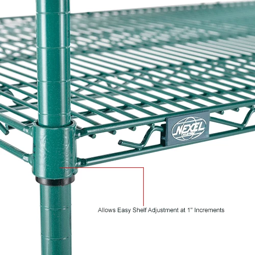 Nexel® S2124G Poly-Green® Epoxy Wire Shelf 24"W x 21"D 5 Nexel® S2124G Poly-Green® Epoxy Wire Shelf 24"W x 21"D - Image 5