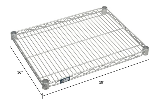 Nexel® S3072EP Nexelate® Wire Shelf 72"W x 30"D 6 Nexel® S3072EP Nexelate® Wire Shelf 72"W x 30"D - Image 6