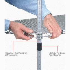 Nexel® S3636EP Nexelate® Wire Shelf 36"W x 36"D 9 Nexel® S3636EP Nexelate® Wire Shelf 36"W x 36"D -Shelving Sales Store 711107IN 2wco