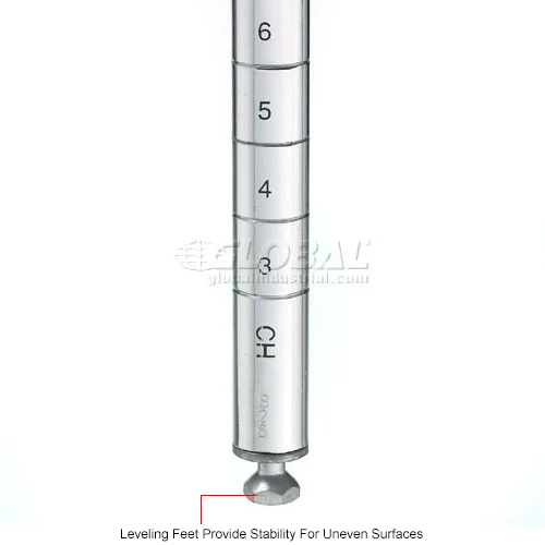 Nexel® P80S Stainless Steel Post 80"H - 4 Pack 8 Nexel® P80S Stainless Steel Post 80"H - 4 Pack - Image 8