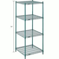 Nexel® P54G Poly-Green® Epoxy Post 54"H - 4 Pack 22 Nexel® P54G Poly-Green® Epoxy Post 54"H - 4 Pack -Shelving Sales Store 711220IN dim