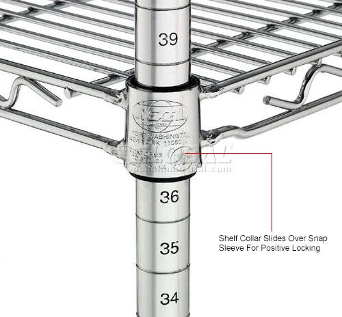 Nexel® P74S Stainless Steel Post 74"H - 4 Pack 7 Nexel® P74S Stainless Steel Post 74"H - 4 Pack - Image 7