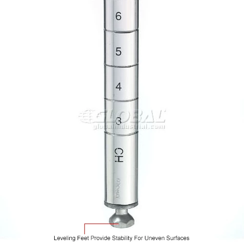 Nexel® P68C Chrome Post 68"H - 4 Pack 7 Nexel® P68C Chrome Post 68"H - 4 Pack - Image 7