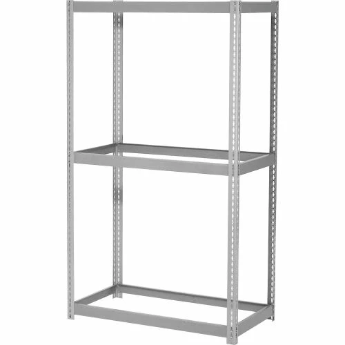 Global Industrial Expandable Starter Rack 96Wx24Dx84H, 3 Levels No Deck 1100lb Per Level, Gray 1 Global Industrial Expandable Starter Rack 96Wx24Dx84H, 3 Levels No Deck 1100lb Per Level, Gray