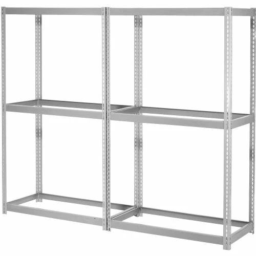 Global Industrial Expandable Starter Rack 72Wx48Dx84H, 3 Levels No Deck 750 Lb Per Level, Gray 2 Global Industrial Expandable Starter Rack 72Wx48Dx84H, 3 Levels No Deck 750 Lb Per Level, Gray - Image 2