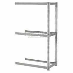 Global Industrial Expandable Add-On Rack 72x36x84, 3 Levels No Deck 750 Lb. Cap Per Level, GRY