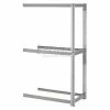 Global Industrial™ Expandable Add-On Rack 60Wx24Dx84H, 3 Levels No Deck 1000 Lb Per Level, Gray