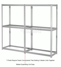 Global Industrial Expandable Add-On Rack 36x24x84, 3 Levels No Deck 1500lb Cap Per Level, GRY 23 Global Industrial Expandable Add-On Rack 36x24x84, 3 Levels No Deck 1500lb Cap Per Level, GRY -Shelving Sales Store 785520GY 2wco 4