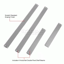 Global Industrial™ Bulk Rack Shelf Without Deck 36"W x 18"D - Gray 7 Global Industrial™ Bulk Rack Shelf Without Deck 36"W x 18"D - Gray -Shelving Sales Store 785538GY 1wco 3