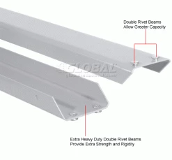 Global Industrial Bulk Rack Shelf Without Deck 96"W x 36"D - Gray 9 Global Industrial Bulk Rack Shelf Without Deck 96"W x 36"D - Gray -Shelving Sales Store 785538GY 3wco 5