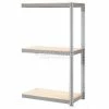Global Industrial™ Expandable Add-On Rack 72x36x84 3 Level Wood Deck 750 lb. Cap Per Level GRY
