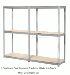 Global Industrial Expandable Add-On Rack 60x36x84 3 Level Wood Deck 1000 lb. Cap Per Level GRY 29 Global Industrial Expandable Add-On Rack 60x36x84 3 Level Wood Deck 1000 lb. Cap Per Level GRY -Shelving Sales Store 785578GY 2wco