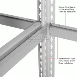 Global Industrial Expandable Add-On Rack 60Wx24Dx84H, 3 Levels No Deck 1000 Lb Per Level, Gray 25 Global Industrial Expandable Add-On Rack 60Wx24Dx84H, 3 Levels No Deck 1000 Lb Per Level, Gray -Shelving Sales Store 785578GY 4wco 13