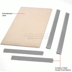 Global Industrial™ Bulk Rack Shelf Wood Deck 72"W x 24"D - Gray 8 Global Industrial™ Bulk Rack Shelf Wood Deck 72"W x 24"D - Gray -Shelving Sales Store 785591GY 1wco 1