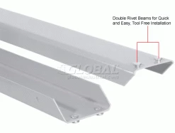 Global Industrial Expandable Starter Rack 96Wx24Dx84H, 3 Levels No Deck 1100lb Per Level, Gray 25 Global Industrial Expandable Starter Rack 96Wx24Dx84H, 3 Levels No Deck 1100lb Per Level, Gray -Shelving Sales Store 785609GY 4wco 1