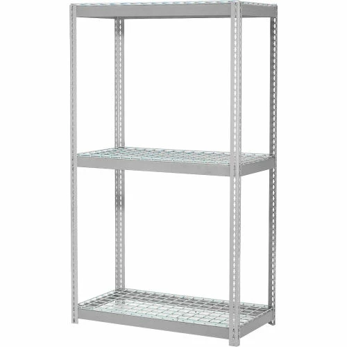 Global Industrial Expandable Add-On Rack 36x18x84 3 Level Wire Deck 1500 lb. Cap Per Level GRY 9 Global Industrial Expandable Add-On Rack 36x18x84 3 Level Wire Deck 1500 lb. Cap Per Level GRY - Image 9
