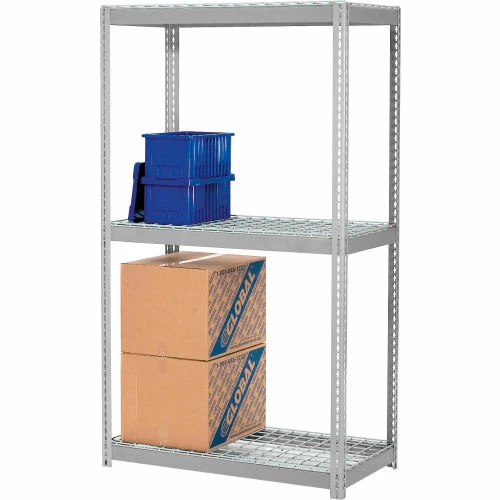 Global Industrial Expandable Add-On Rack 48x18x84 3 Level Wire Deck 1500 lb. Cap Per Level GRY 10 Global Industrial Expandable Add-On Rack 48x18x84 3 Level Wire Deck 1500 lb. Cap Per Level GRY - Image 10