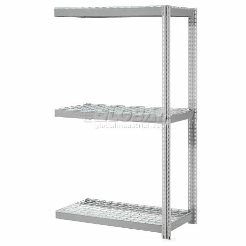 Global Industrial Expandable Add-On Rack 48x18x84 3 Level Wire Deck 1500 lb. Cap Per Level GRY 1 Global Industrial Expandable Add-On Rack 48x18x84 3 Level Wire Deck 1500 lb. Cap Per Level GRY
