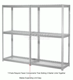 Global Industrial Expandable Add-On Rack 36x18x84 3 Level Wire Deck 1500 lb. Cap Per Level GRY 27 Global Industrial Expandable Add-On Rack 36x18x84 3 Level Wire Deck 1500 lb. Cap Per Level GRY -Shelving Sales Store 785627GY 2wco 1