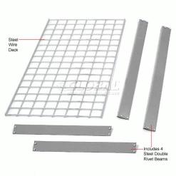 Global Industrial™ Bulk Rack Shelf Wire Deck 36"W x 24"D - Gray -Shelving Sales Store 785645GY 1wco