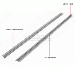 Global Industrial™ 5' High Gray T Post Set of 2 -Shelving Sales Store 790CP114GY 1wco 2