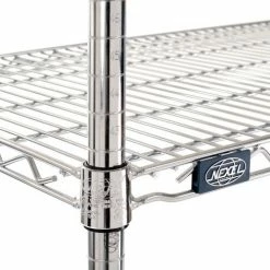 Nexel® Chrome, 4 Tier, Wire Shelving Starter Unit, 42"W x 21"D x 63"H 17 Nexel® Chrome, 4 Tier, Wire Shelving Starter Unit, 42"W x 21"D x 63"H -Shelving Sales Store 796129 06