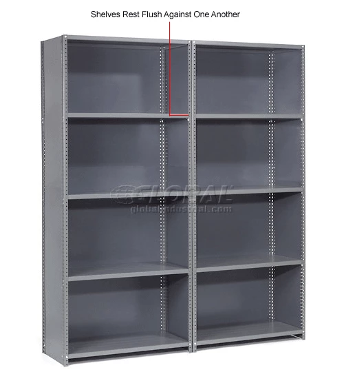 Global Industrial™ Steel Shelving 20 Ga 36" Wx24" Dx97" H Closed Clip 5 Shelves Starter 17 Global Industrial™ Steel Shelving 20 Ga 36" Wx24" Dx97" H Closed Clip 5 Shelves Starter - Image 17