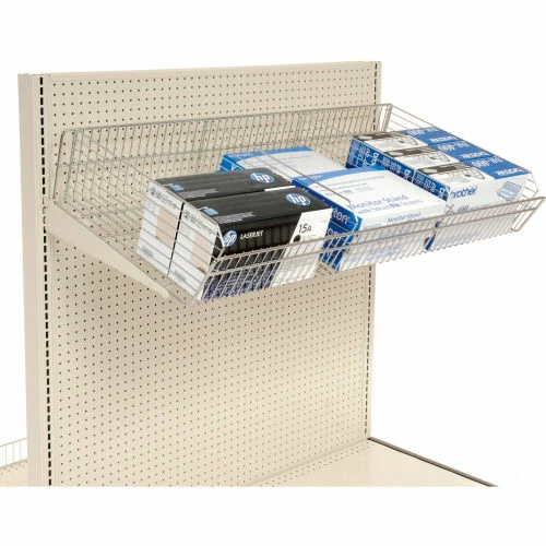 Lozier Wire Basket with Brackets 36"W x 16"D 2 Lozier Wire Basket with Brackets 36"W x 16"D - Image 2