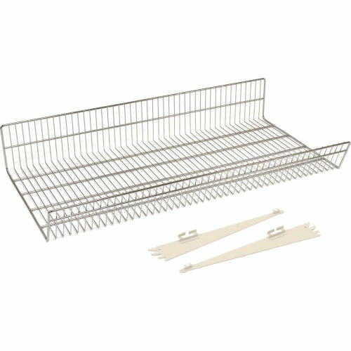 Lozier Wire Basket with Brackets 48"W x 22"D 3 Lozier Wire Basket with Brackets 48"W x 22"D - Image 3