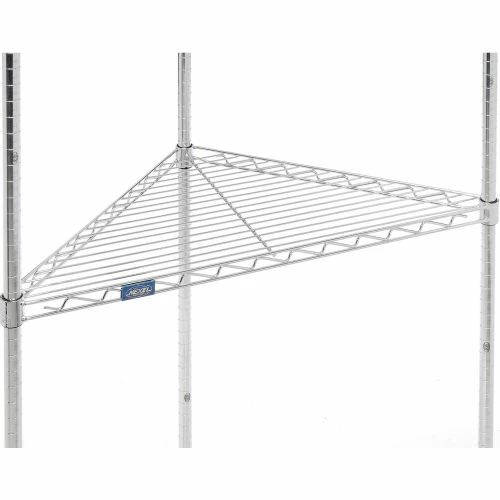 Nexel® Chrome, 4 Tier, Corner Wire Shelving 24"W x 18"D x 54"H 7 Nexel® Chrome, 4 Tier, Corner Wire Shelving 24"W x 18"D x 54"H - Image 7