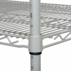 Nexel®, Nexelate®, Silver Epoxy, 4 Tier, Wire Shelving Starter Unit, 48"W x 30"D x 54"H 14 Nexel®, Nexelate®, Silver Epoxy, 4 Tier, Wire Shelving Starter Unit, 48"W x 30"D x 54"H -Shelving Sales Store 797867 04