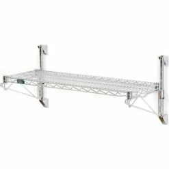 Nexel® Chrome Wall Mount Wire Shelving 36"W x 18"D x 14"H 1 - Shelf Starter 9 Nexel® Chrome Wall Mount Wire Shelving 36"W x 18"D x 14"H 1 - Shelf Starter -Shelving Sales Store 798029 6