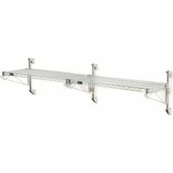 Nexel® Chrome Wall Mount Wire Shelving 72"W x 18"D x 14"H 1 - Shelf Add-On 9 Nexel® Chrome Wall Mount Wire Shelving 72"W x 18"D x 14"H 1 - Shelf Add-On -Shelving Sales Store 798037 01 2