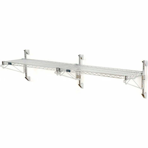 Nexel® Chrome Wall Mount Wire Shelving 48"W x 18"D x 14"H 1 - Shelf Add-On 5 Nexel® Chrome Wall Mount Wire Shelving 48"W x 18"D x 14"H 1 - Shelf Add-On - Image 5