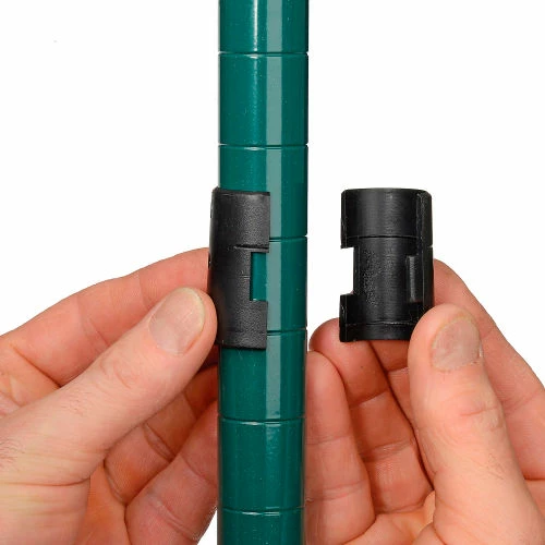 Nexel® Green Epoxy, 4 Tier, Wire Shelving Starter Unit, 48"W x 24"D x 74"H 8 Nexel® Green Epoxy, 4 Tier, Wire Shelving Starter Unit, 48"W x 24"D x 74"H - Image 8