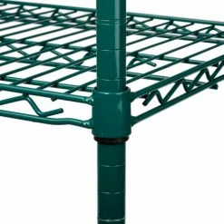 Nexel® Green Epoxy, 4 Tier, Wire Shelving Starter Unit, 48"W x 18"D x 74"H 29 Nexel® Green Epoxy, 4 Tier, Wire Shelving Starter Unit, 48"W x 18"D x 74"H -Shelving Sales Store 798765 09 3