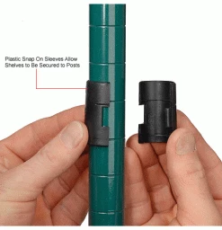 Nexel® Green Epoxy, 4 Tier, Wire Shelving Starter Unit, 48"W x 18"D x 74"H 37 Nexel® Green Epoxy, 4 Tier, Wire Shelving Starter Unit, 48"W x 18"D x 74"H -Shelving Sales Store 798765 6wco 3