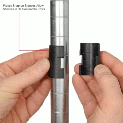 Nexel® Chrome, 4 Tier, Wire Shelving Starter Unit, 36"W X 18"D X 74"H 48 Nexel® Chrome, 4 Tier, Wire Shelving Starter Unit, 36"W X 18"D X 74"H -Shelving Sales Store 798768NCIN 6wco